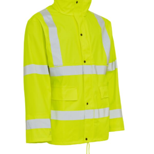 026300R - Dry Zone Visible PU Rain Jacket Hi Vis Thumbnail