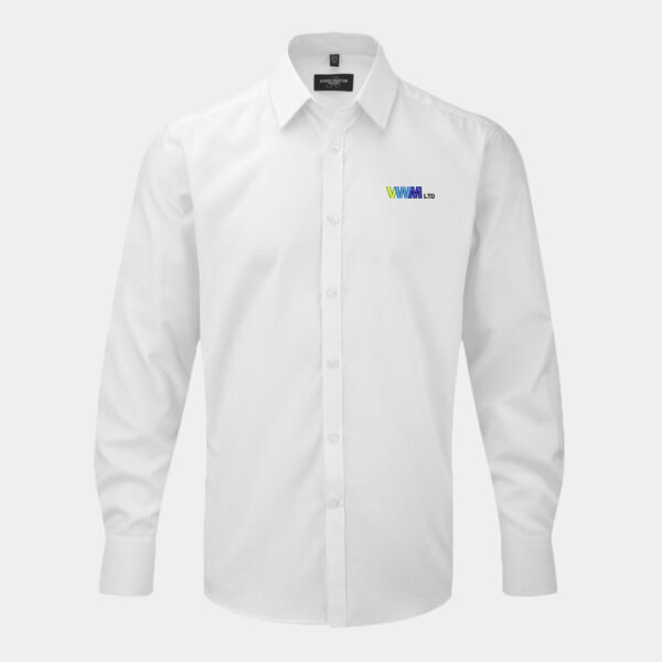 J962M Long sleeve herringbone shirt Thumbnail